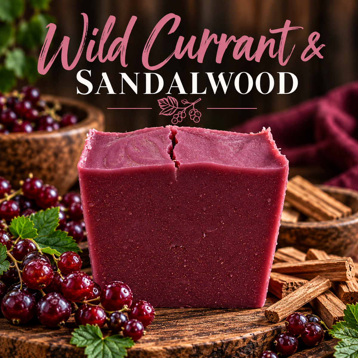 Wild Currant & Sandalwood Goat Milk Soap