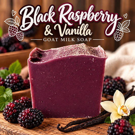 Black Raspberry & Vanilla Goat Milk Soap
